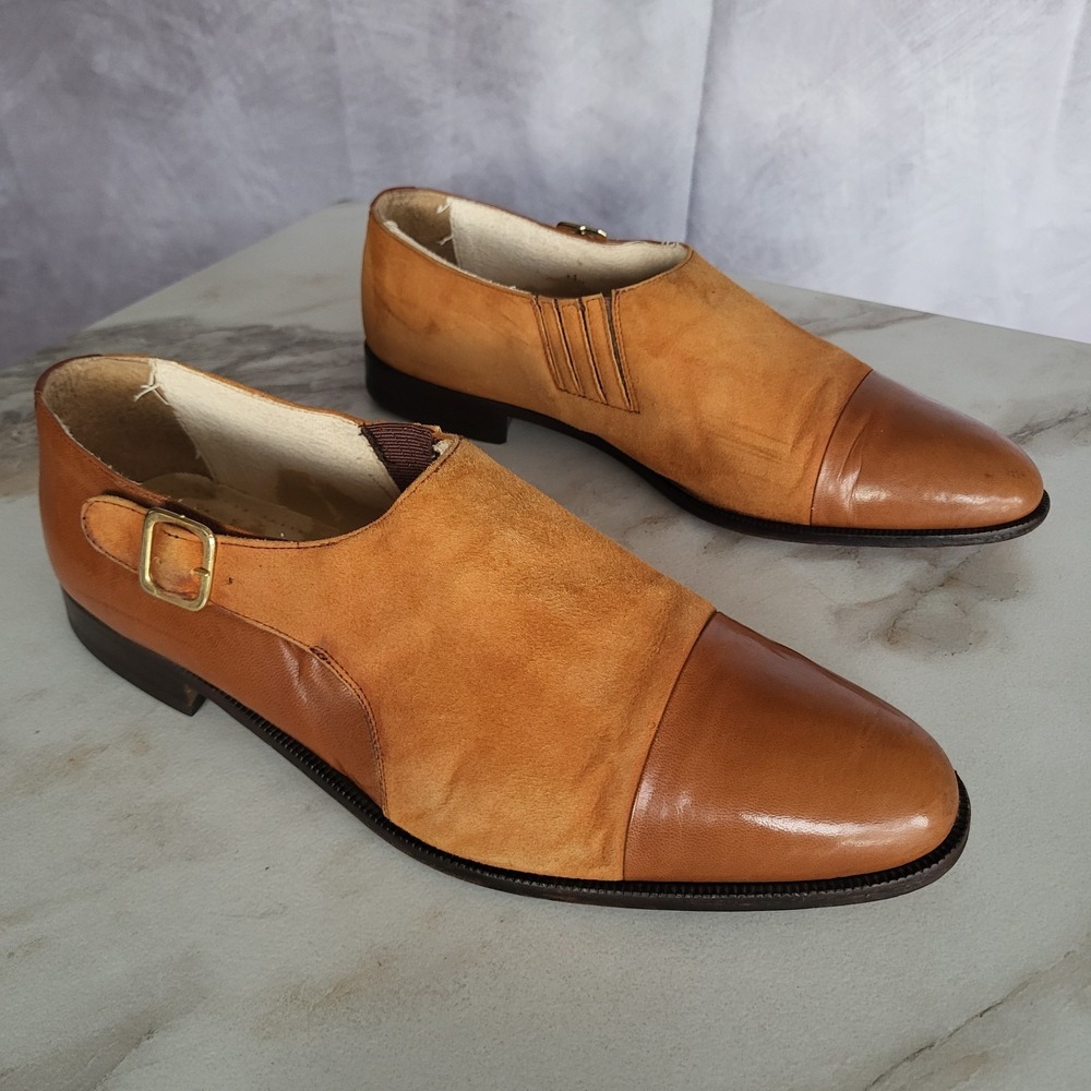 Giorgio Brutini Private Collection Stretch Slip On Cap Toe Loafers Men's 11.5